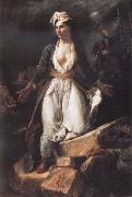 Eugene Delacroix Greece on the Ruins of Missolonghi Spain oil painting artist